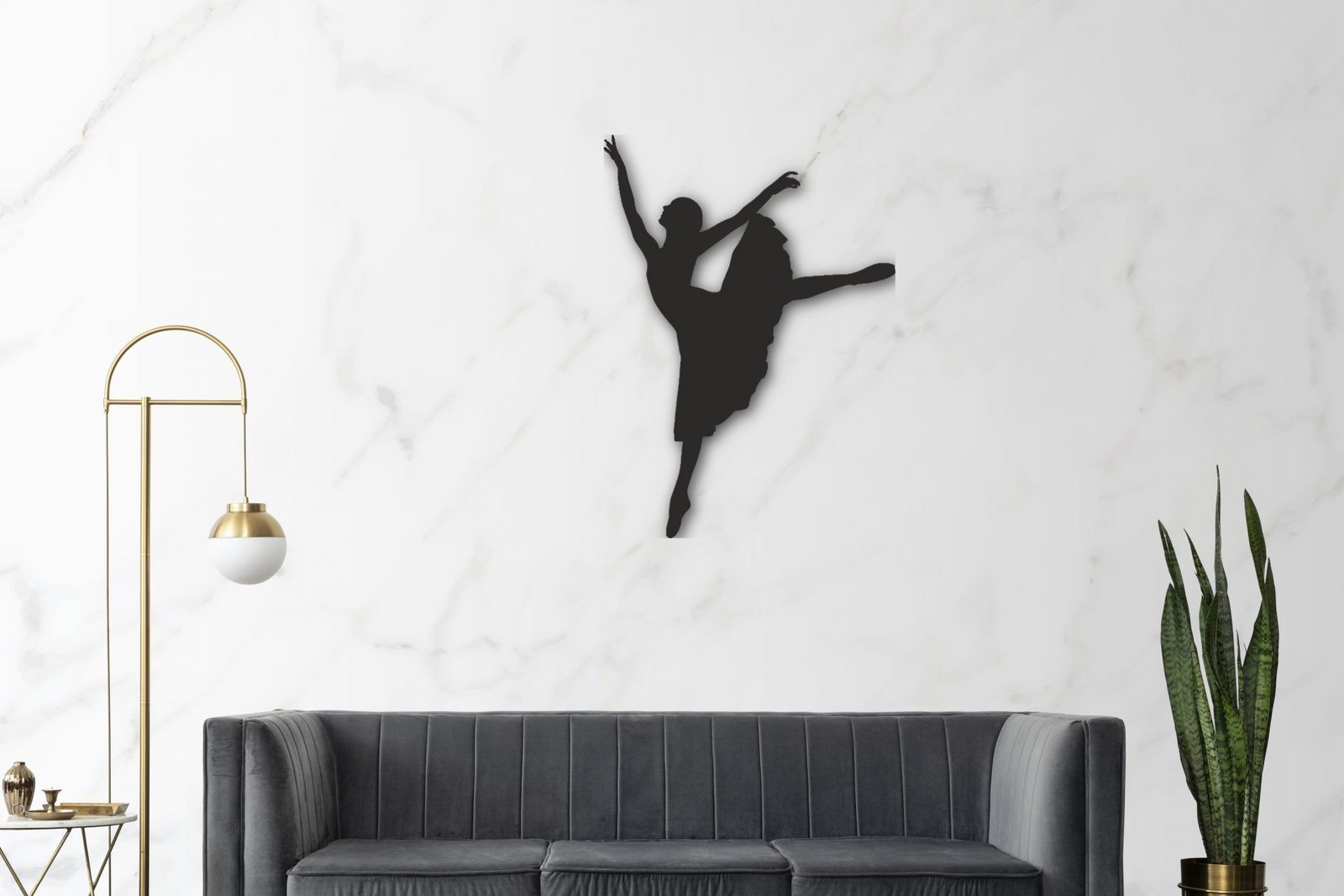 chic-mid-century-modern-luxury-aesthetics-1-2.jpg Ballerina Wandkunst, Wanddekor, Wand Tattoo – Bild 1