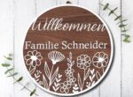 Personalisiertes Türschildschild "Willkommen" – Bild 6